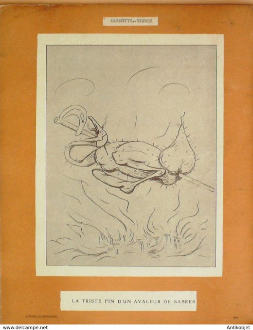 L'Assiette au beurre 1908 # 399 Le couac de Chanteclair Savignol