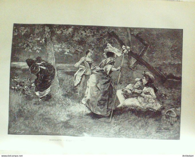 Le Monde illustré 1891 n°1769 Inde radjah de Mysore Chili Santiago Edmond de Goncourt