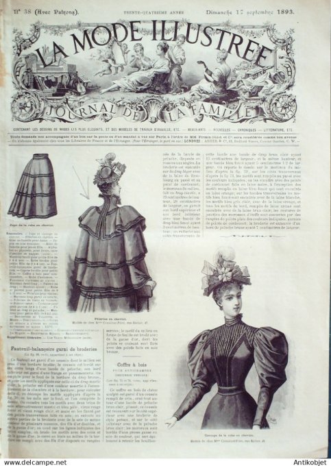 Mode illustree 1893 Lot de 10 journaux