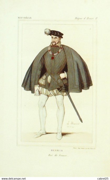 Henri Ii Roi De France 16ème 1852