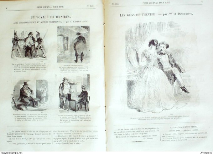 Petit journal pour Rire 1860 # 285 A l'Ile d'amour Grevin