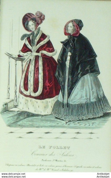 Le Follet 1841 # 641 Robes velours garnis