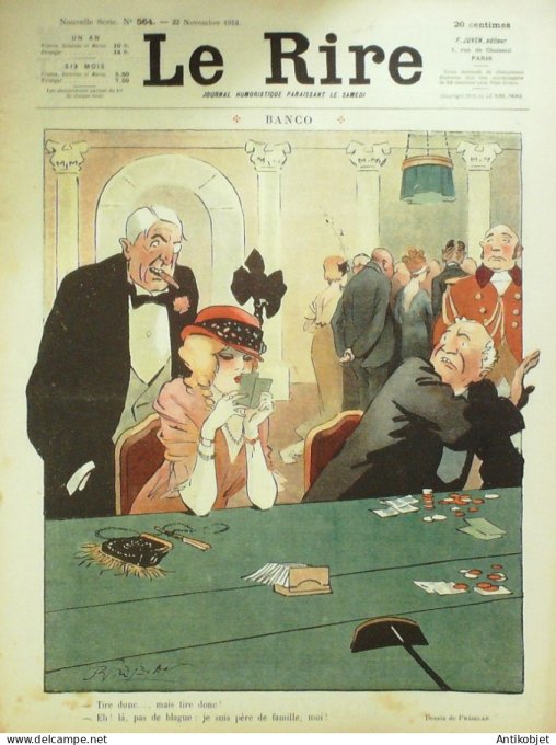 Le Rire 1913-11-22 # 564 Journal humoristique Ed.Originale Poils & plumes