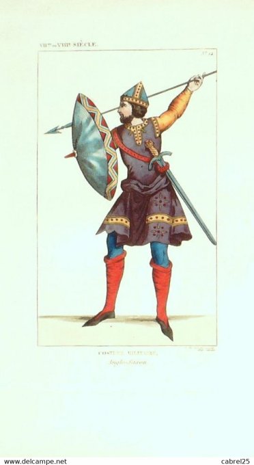 Militaria Portrait Anglo saxon 7ème 1852