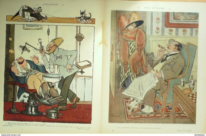 Le Rire 1913-11-22 # 564 Journal humoristique Ed.Originale Poils & plumes
