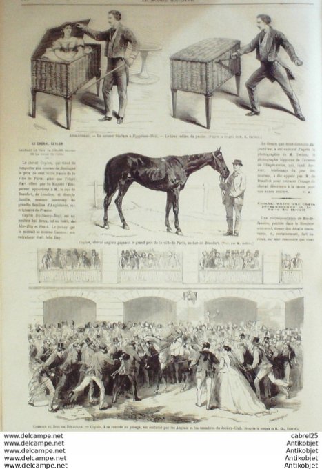 Le Monde illustré 1866 n°477 Cochinchine Saigon Pouzon (07) Italie Pompei Paraguay