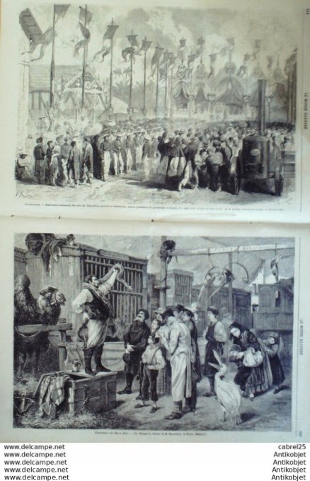 Le Monde illustré 1866 n°477 Cochinchine Saigon Pouzon (07) Italie Pompei Paraguay