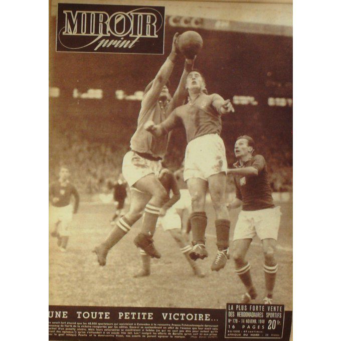 Miroir Sprint 1949 #  179 14 Nov Jany Aboue Raadik Coppi Rey France Tchecoslovaquie