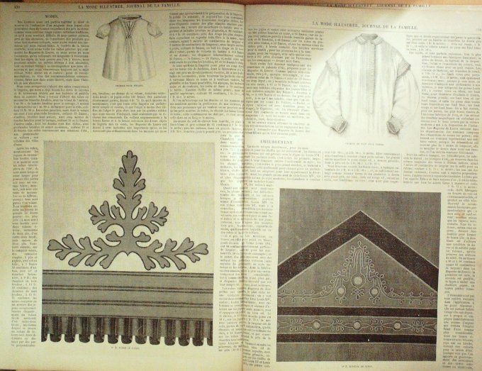 Journal Mode illustrée 1865 # 17 Robe de printemps
