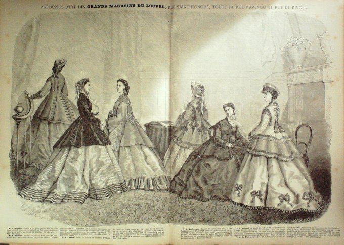 Journal Mode illustrée 1865 # 17 Robe de printemps