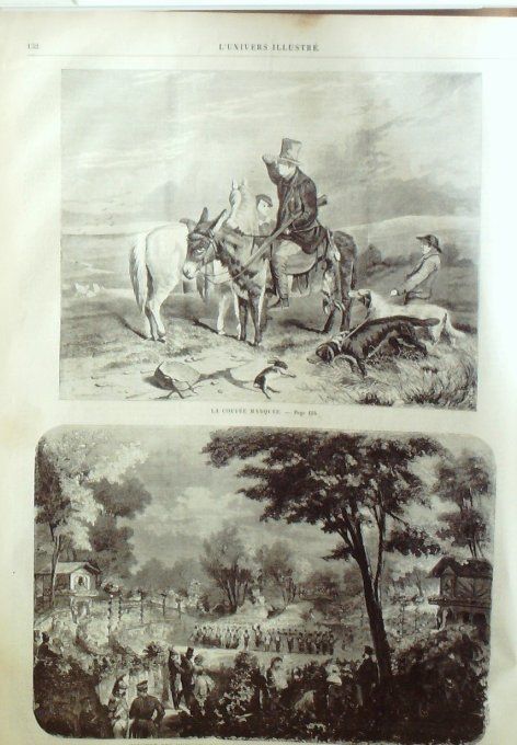 L'Univers illustré 1858 #  17 Autriche Empereur Inde Lucknow Farah Bakhseh Thompson river