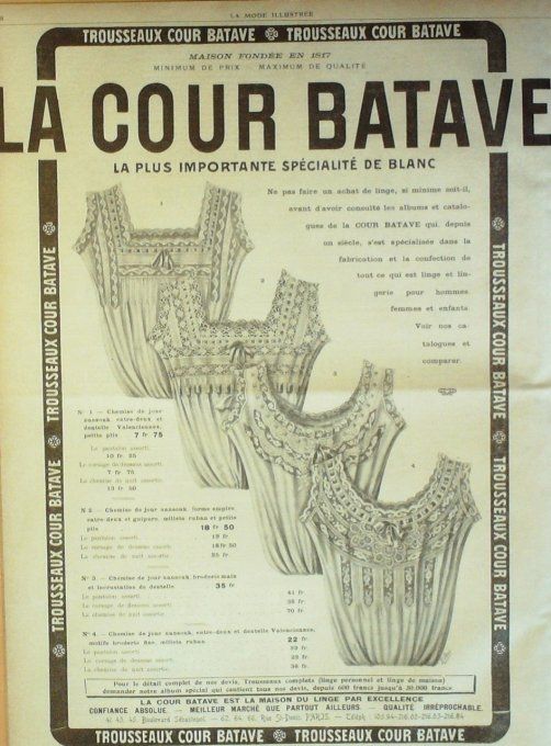 Journal Mode illustrée 1911 # 17 Layettes & costumes