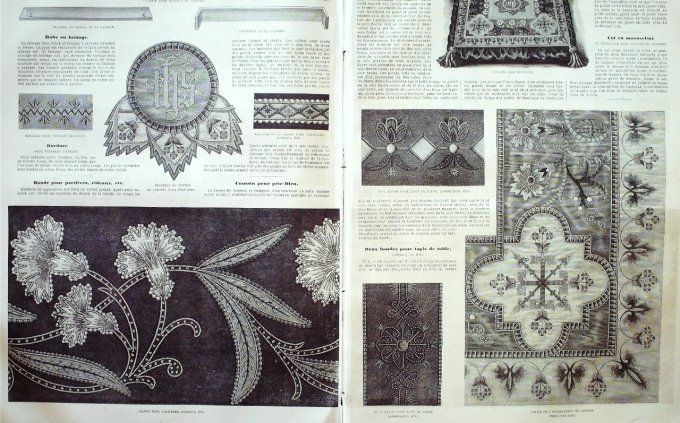 Journal Mode illustrée 1881 # 17 Robe mousseline & satin