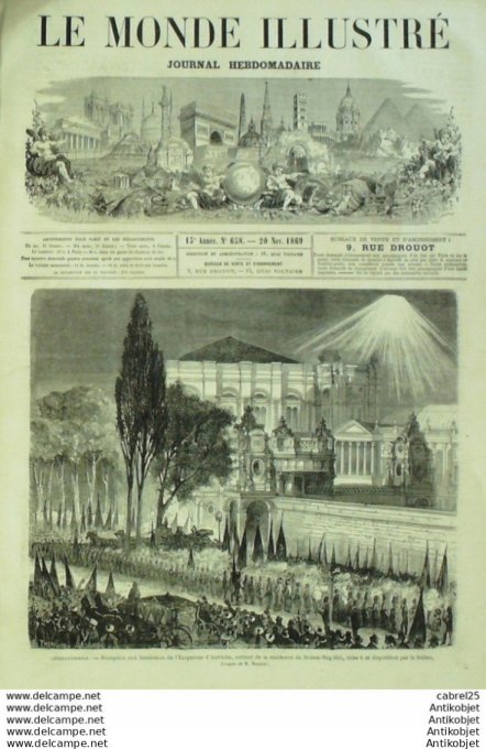 Le Monde illustré 1869 n°658 Turquie Constantinople Algérie Oran Angleterre Londres Blackfriars Aube