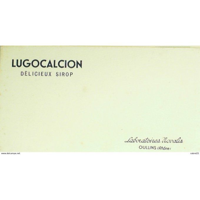 Buvard LUGOCALCION Sirop