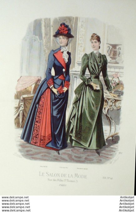 Gravure Mode Salon 1887 #  905 (Old Fashion plate)
