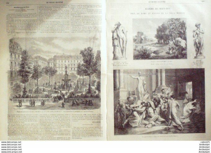 Le Monde illustré 1862 n°287 Londres Charmeur D'oiseaux Ile St Helene Biarritz (64)