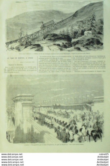 Le Monde illustré 1869 n°658 Turquie Constantinople Algérie Oran Angleterre Londres Blackfriars Aube