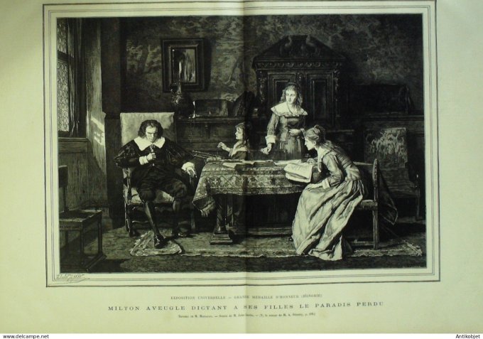 Le Monde illustré 1878 n°1132 Champigny (94) Folkestone paquebot allemand Pomerania