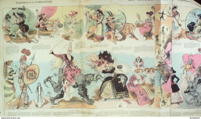 La Caricature 1883 #184 Sa Majesté la femme Robisa Barret