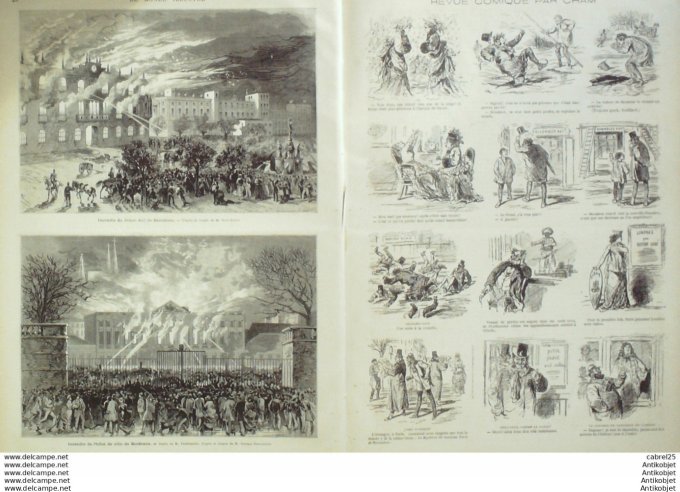 Le Monde illustré 1876 n° 978 Albi Causse (81) Bordeaux (33) Berck Sur Mer (62) Espagne Barcelone Ga