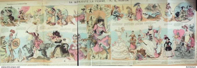 La Caricature 1883 #184 Sa Majesté la femme Robisa Barret