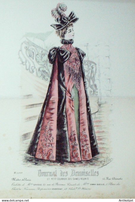 Journal de Demoiselles 1895 # 5029 (Maison Gradoz) Gd format