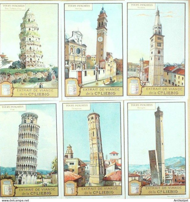 Chromo Liebig Sang 1185 Tours penchees (1926)