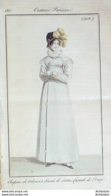 Costume Parisien 1817 # 1618 Carrick de drap