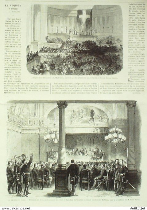 Le Monde illustré 1870 n°709 Bourget (93) Résistance de Paris Soissons (02) Requiem de Chérubini