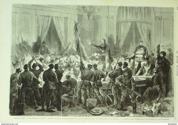 Le Monde illustré 1870 n°709 Bourget (93) Résistance de Paris Soissons (02) Requiem de Chérubini