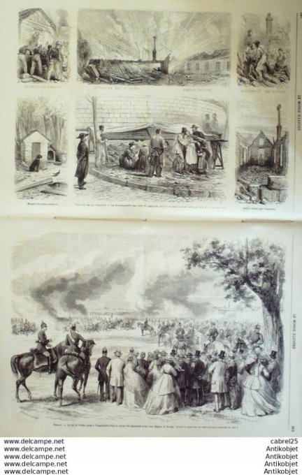 Le Monde illustré 1866 n°478 Italie Mantoue Plaisance La Villette Paris Allemagne Berlin Algérie Mit