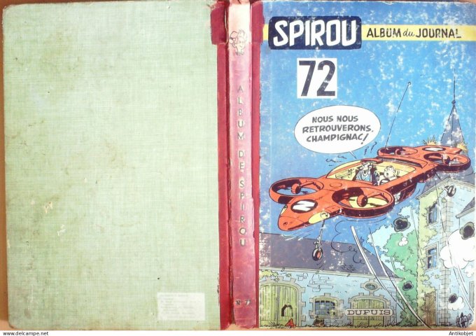 Album Spirou 72 Dupuis (n°1103-1112) 1959 (04-06 au 06-08) Eo Complet