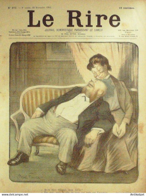 Le Rire 1901-12-21 # 372 Journal humoristique Ed.Originale Galanteries Royales
