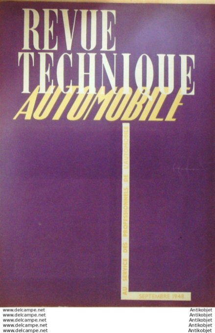 R.T Automobile Bernardet Violet voiturette Warner moteur CLM 29 # 1948