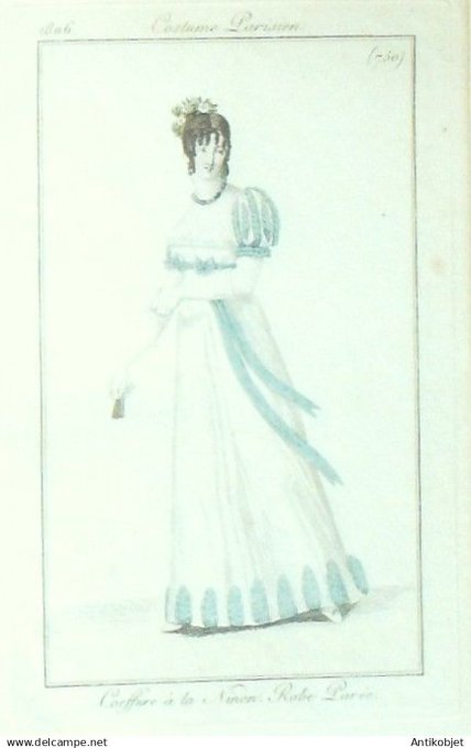 Costume Parisien 1806 # 750 (eau forte) Robe parée