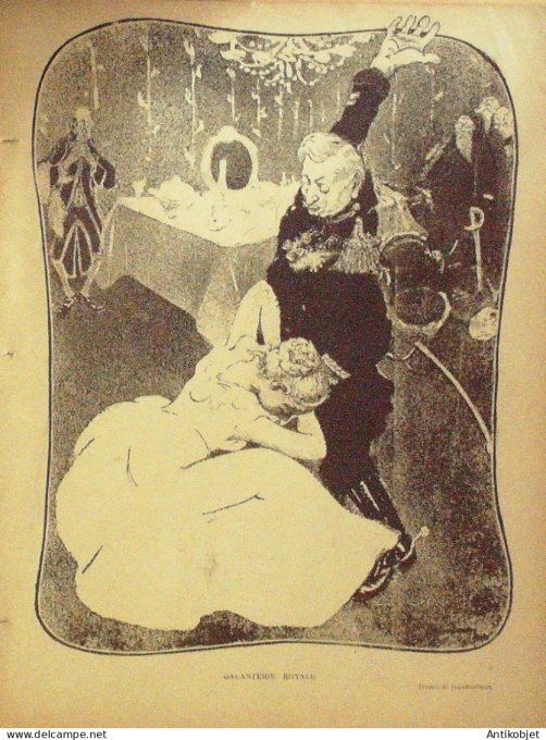 Le Rire 1901-12-21 # 372 Journal humoristique Ed.Originale Galanteries Royales