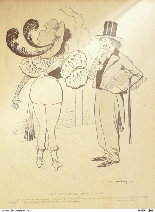 Le Rire 1899-12-23 # 268 Journal humoristique Ed.Originale Doleances du Prince charmant