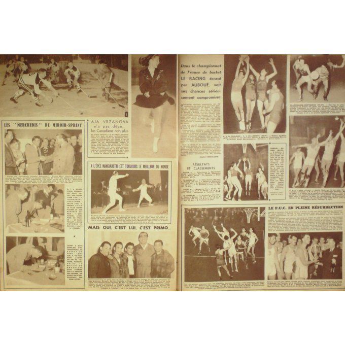 Miroir Sprint 1949 n° 183 12/12 SCHULTE/PETERS FAMECHON/BAHRI/VILLEMAIN LA MOTTA