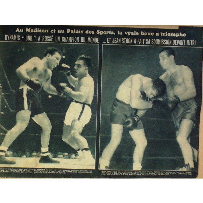 Miroir Sprint 1949 #  183b 13 Déc Jean Stock La Motta Mitri Villemain
