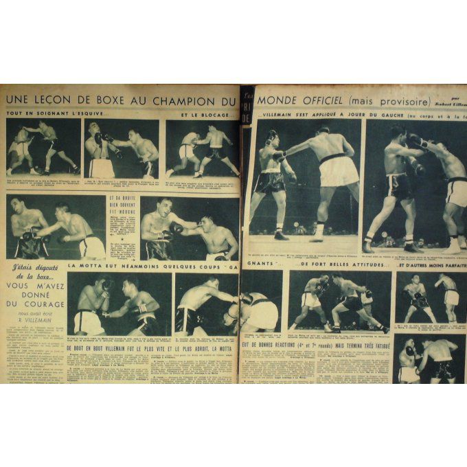 Miroir Sprint 1949 #  183b 13 Déc Jean Stock La Motta Mitri Villemain