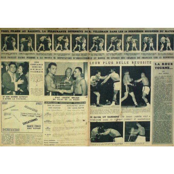 Miroir Sprint 1949 #  183b 13 Déc Jean Stock La Motta Mitri Villemain