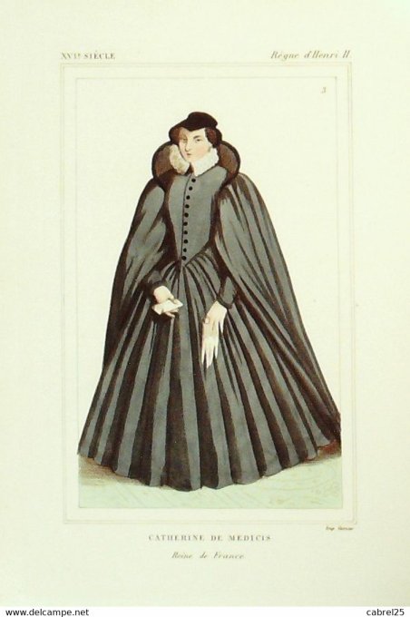 De Medicis Catherine Reine De France 16ème 1852