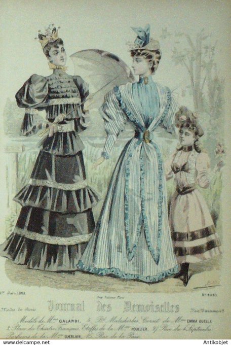 Journal de Demoiselles 1893 # 4940 (Maison Galardi)