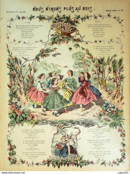 Nous N'irons Plus Au Bois (Complainte) (Pellerin d'epinal)