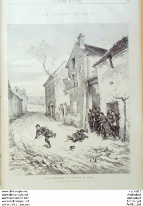 Le Monde illustré 1872 n°789 Ampiens Treport (80) Brest (29) Espagne Bilbao Sommo Rostro Versailles 