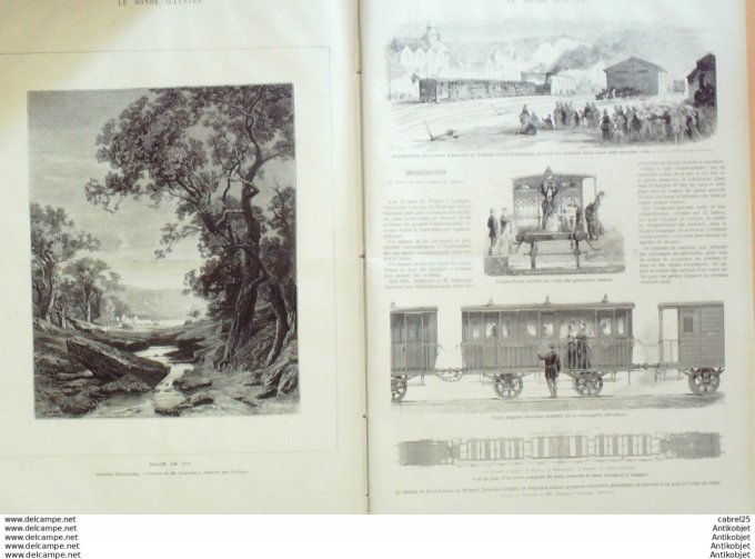 Le Monde illustré 1872 n°789 Ampiens Treport (80) Brest (29) Espagne Bilbao Sommo Rostro Versailles 