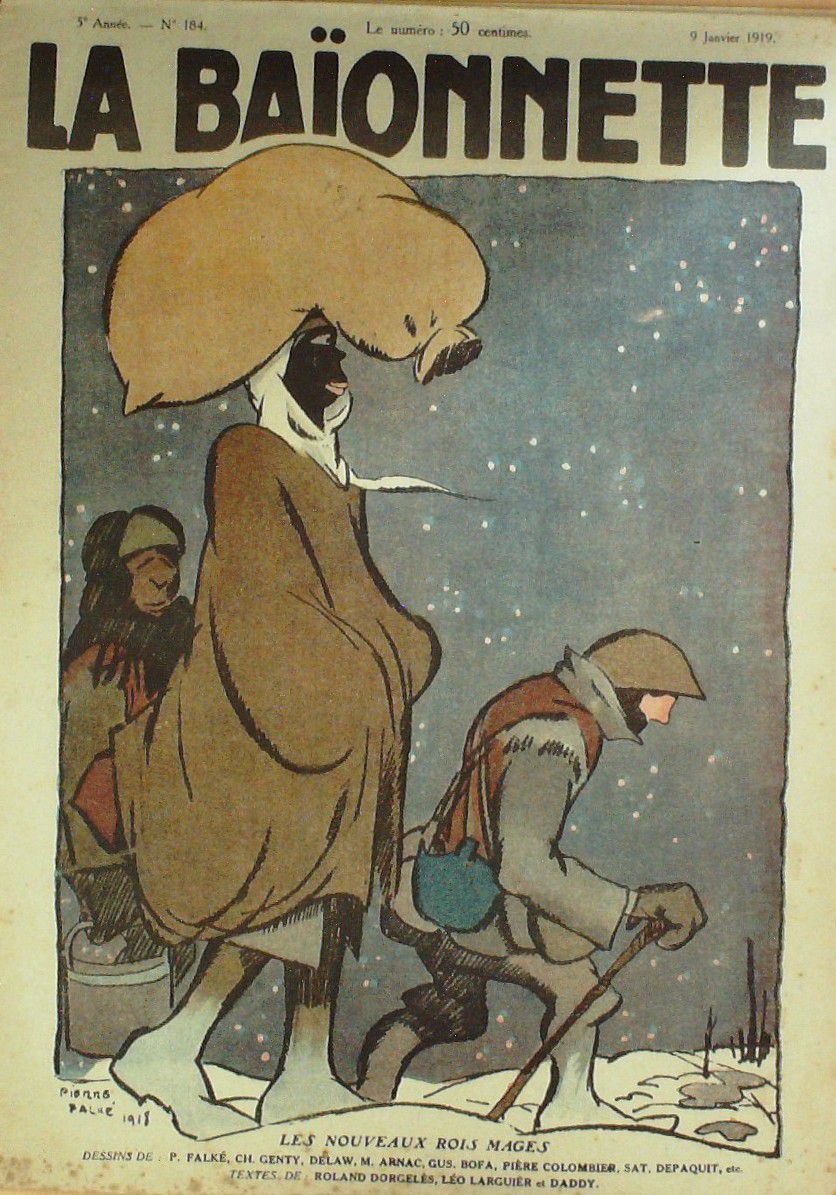 La Baïonnette 1919 n°184 n°(Nouveaux Rois mages) ROBINSON BOFA SAT COLOMBIER