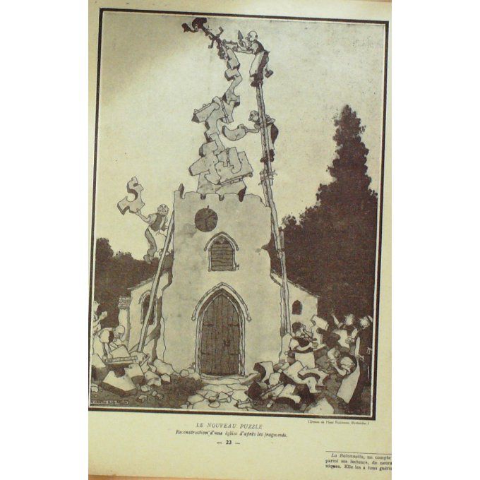 La Baïonnette 1919 n°184 n°(Nouveaux Rois mages) ROBINSON BOFA SAT COLOMBIER