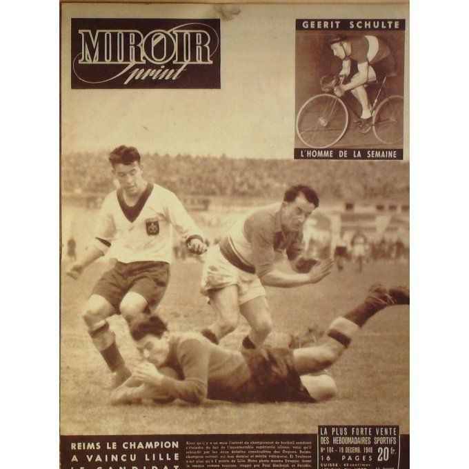 Miroir Sprint 1949 n° 184 12/12 MITRI STOCK PRIORETTI DUSSART BAOUR HUMEZ SIMAN